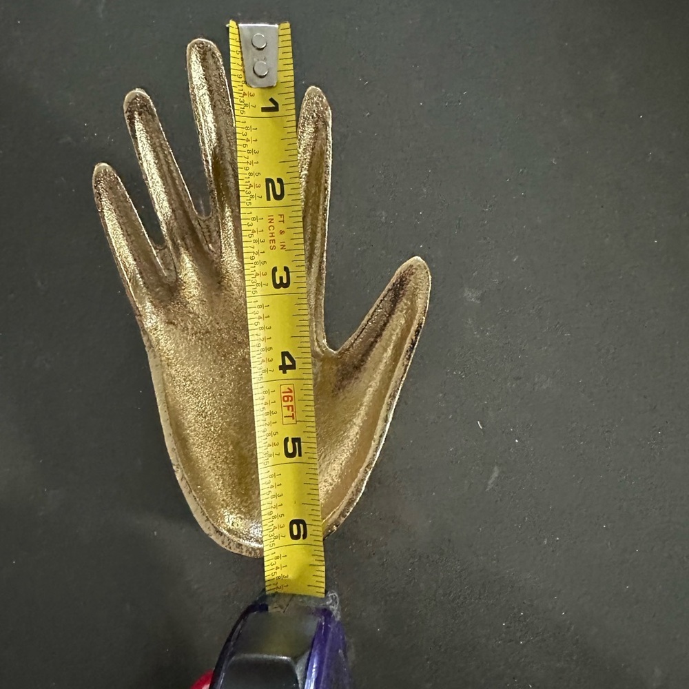 Gold Hand-Shaped Jewelry Holder - Picture 3 of 4
